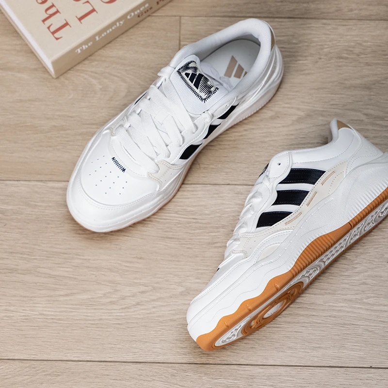 Adidas Herren-Sportschuhe, weiße Schuhe, bequeme und atmungsaktive Freizeitschuhe, Low-Top-Sneaker für Studenten Kh9025