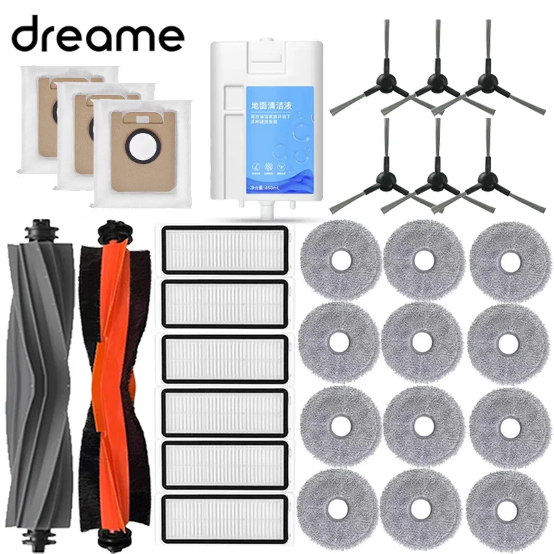 Dreame Bot L30 Ultra L20 Ultra Roboter Staubsauger Ersatzteile Verbrauchsmaterialien Hauptseitenbürste Hepa-Filter Mopp Tuch Staubbeutel Zubehör Image