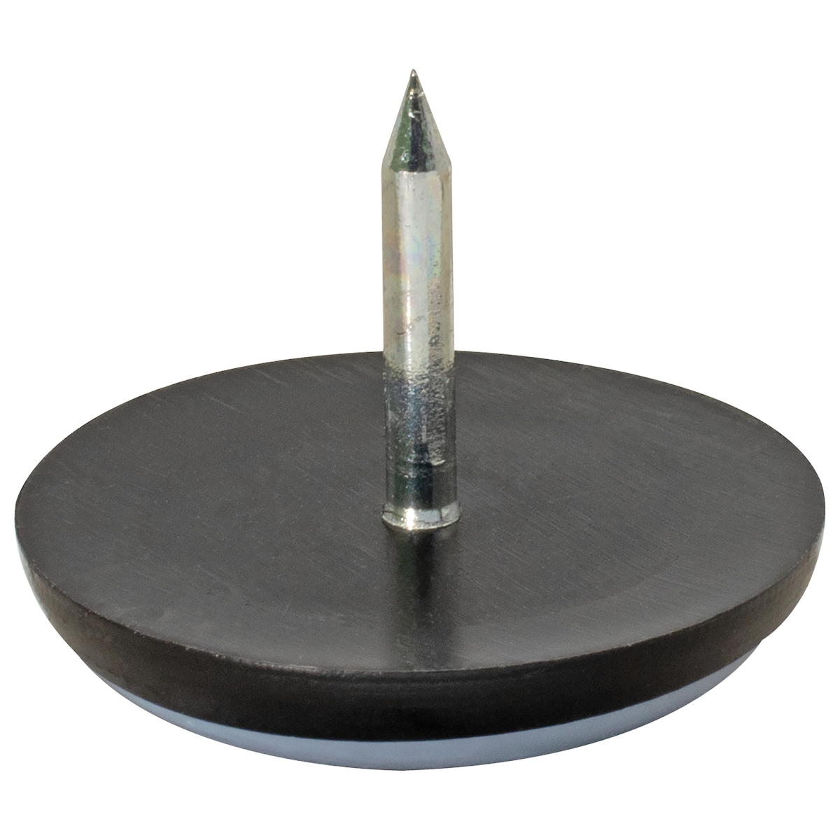 WAGNER Nagelgleiter 4tlg. - Ø 25 x 5/20 mm, PFTE Möbelgleiter schwarz/grau zum Nageln, für robuste Böden - 15182599 Image