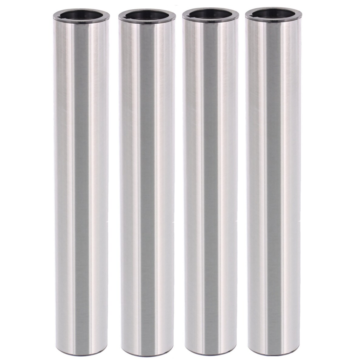 WAGNER Möbelbein/Möbelfuß TENO Starter-Set - Ø 30 x 192 mm, QuickClick® Gleiter & Zubehör, Edelstahl-Optik - 12112204 Image