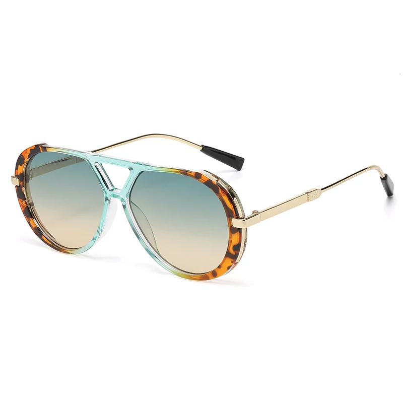 Damen Markendesigner Luxus-Sonnenbrille Ovale Vintage Übergroße Sonnenbrille für Frauen Schwarze Modische Schattierungen UV400 Image
