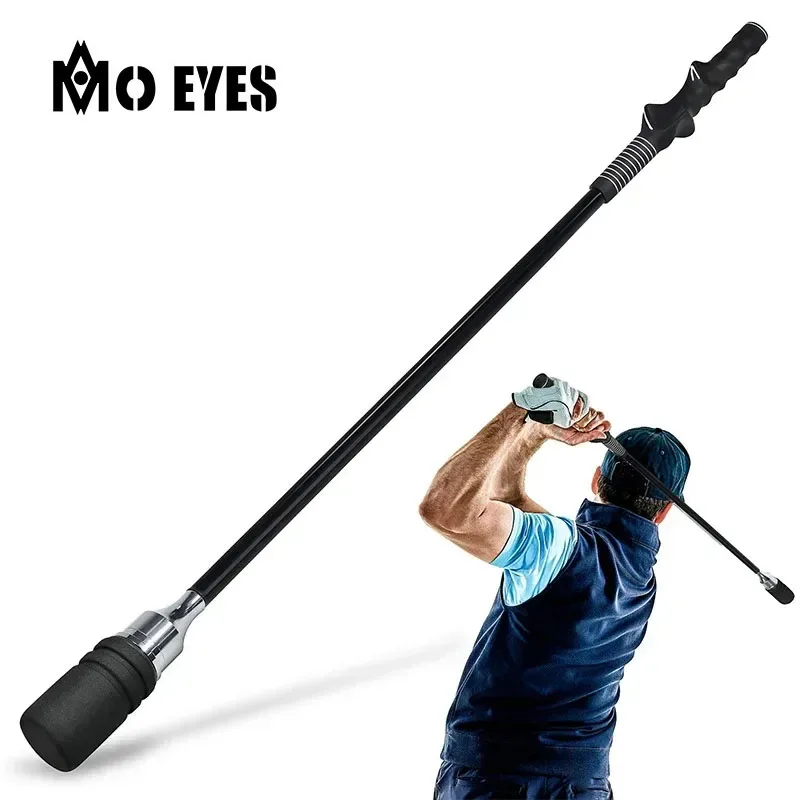 MO EYES Golf-Schwungtrainer Schwarz Indoor- und Outdoor-Übungsstab Handgriff HGB031 Image