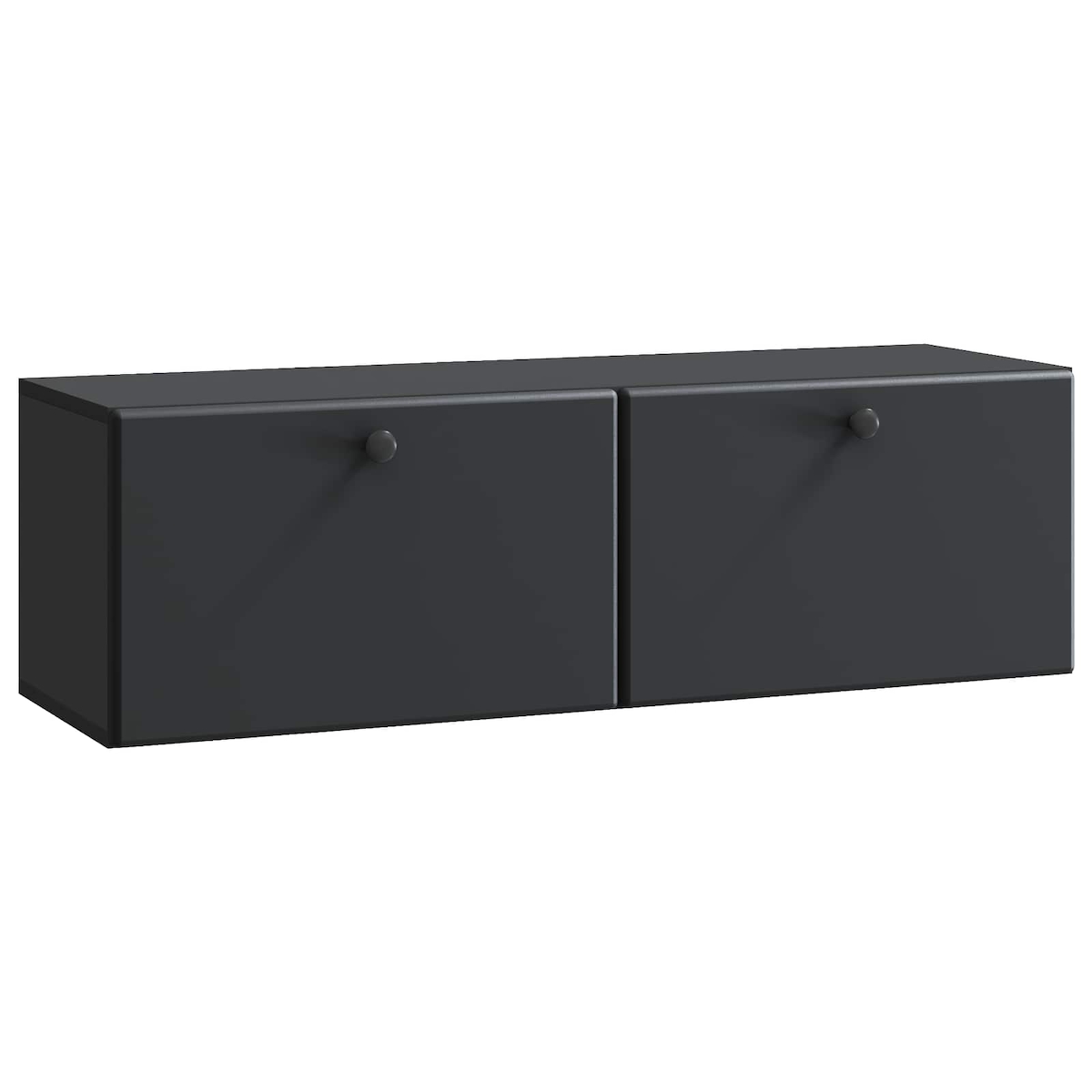 vidaXL Wandmontierter TV-Schrank 98 x 31 x 30 cm Schwarz Holzwerkstoff Image