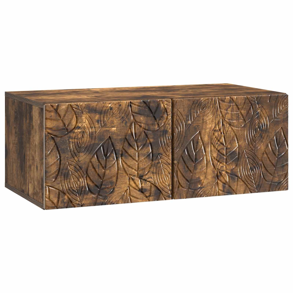 vidaXL Wandmontierter TV-Schrank 78,5 x 41 x 30 cm Geräucherte Eiche Image