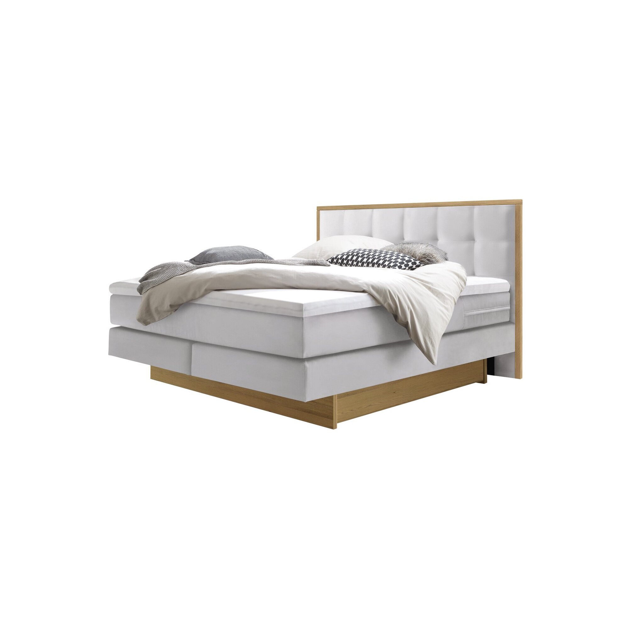 Hasena »Ottawa« Boxspringbett inkl. Stauraum 180x200 cm / Kul white / medium Image