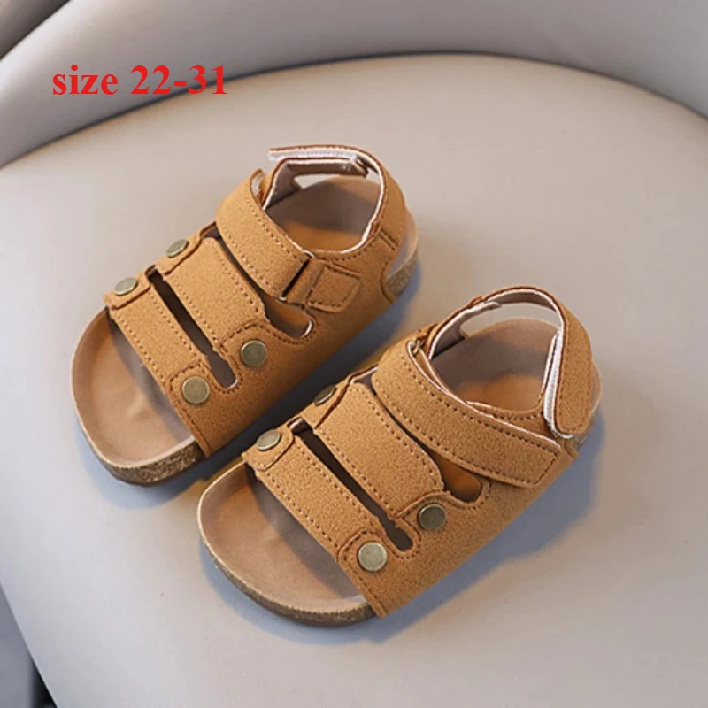 2026 Sommer-Kindersandalen für Jungen, weiche, rutschfeste Strandschuhe, Lauflernschuhe mit weicher Sohle für Kleinkinder im Alter von 2-6 Jahren Image