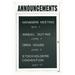 AARCO Directory Cabinet Enclosed Wall Mounted Letter Board Vinyl/Metal in White | 36 H x 36 W x 2 D in | Wayfair OADC3636HW