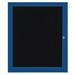 AARCO Outdoor Directory Cabinet Enclosed Wall Mounted Letter Board Vinyl/Metal in Blue | 48 H x 96 W x 2 D in | Wayfair OADC4896-3B