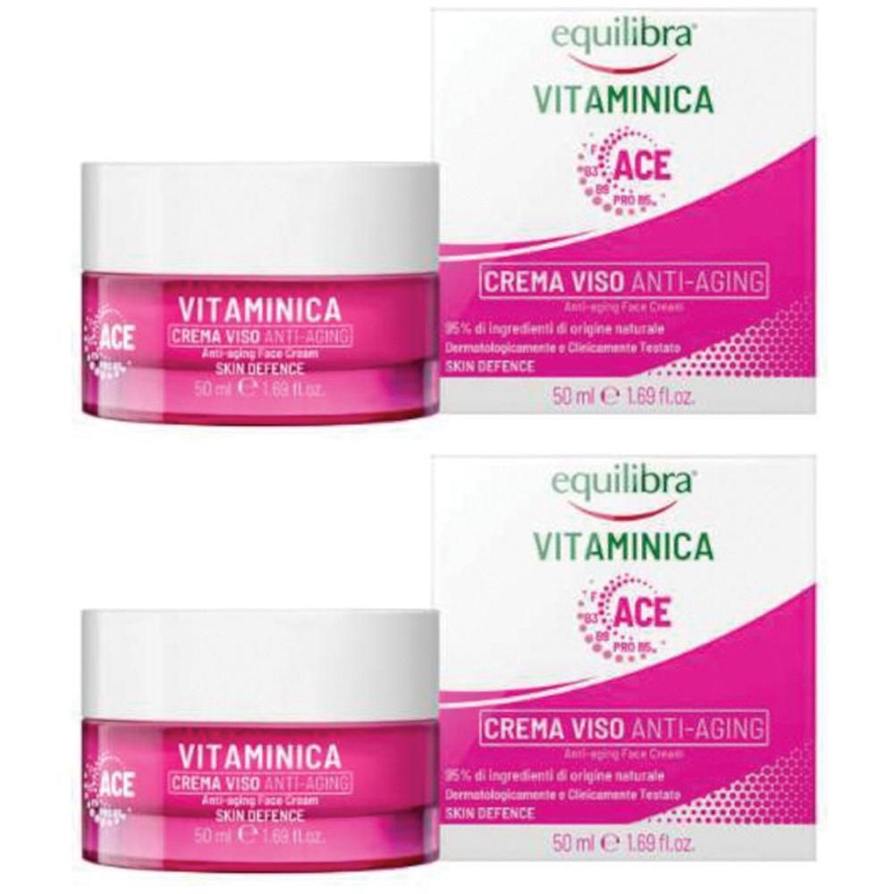 Equilibra Vitaminica Crema Viso Anti-Age 2x50 ml