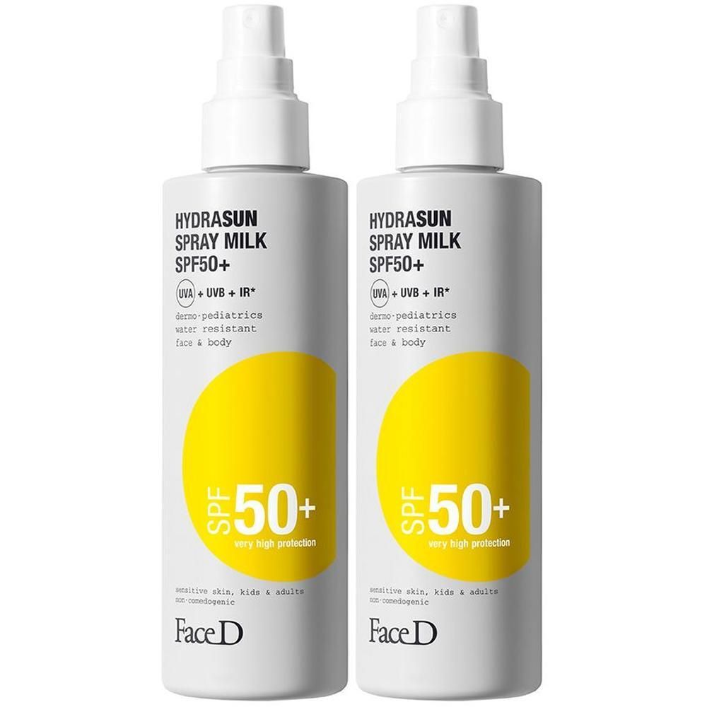 FaceD Hydrasun Spray Milk SPF50+ 2x150 ml
