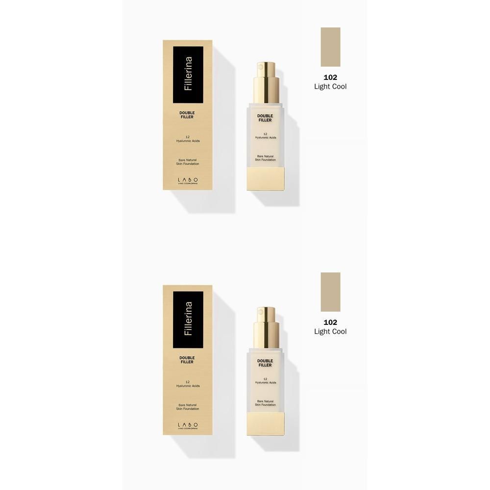 LABO Double Filler 12 Hyaluronic Acids Bare Natural Skin Fondotinta Co