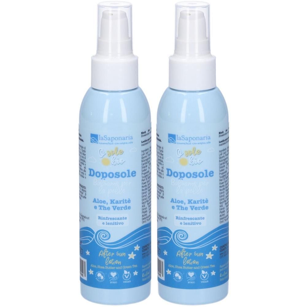 La Saponaria Crema Doposole Balsamo Pelle 2x150 ml