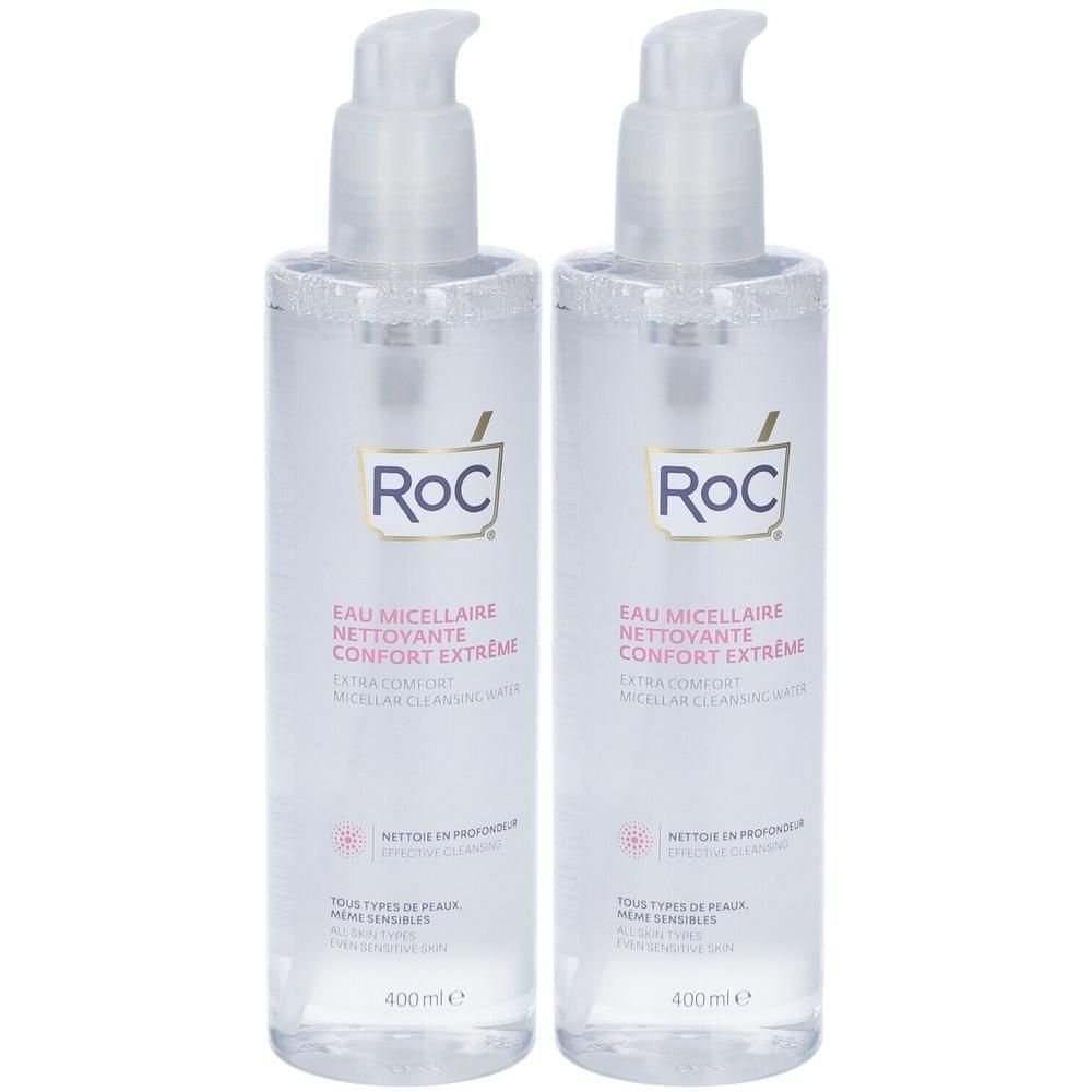 RoC Eau Micellaire Nettoyante Confort Extreme 2x400 ml