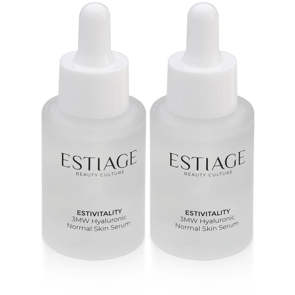 EstiVitality Siero+Booster Con Acido Ialuronico a 3 Pesi Molecolari 2x