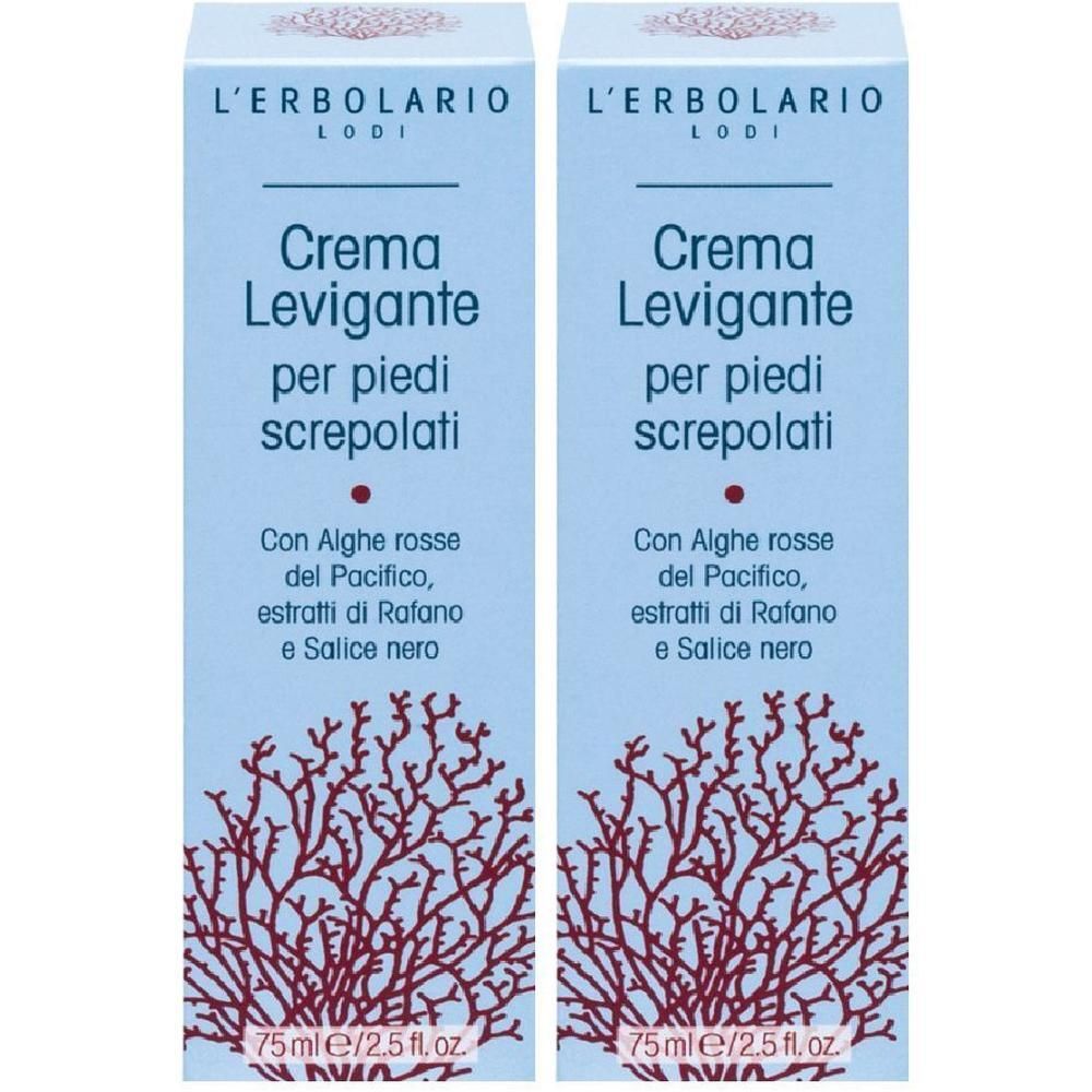 L`Erbolario Crema Levigante per Piedi Screpolati 2x75 ml