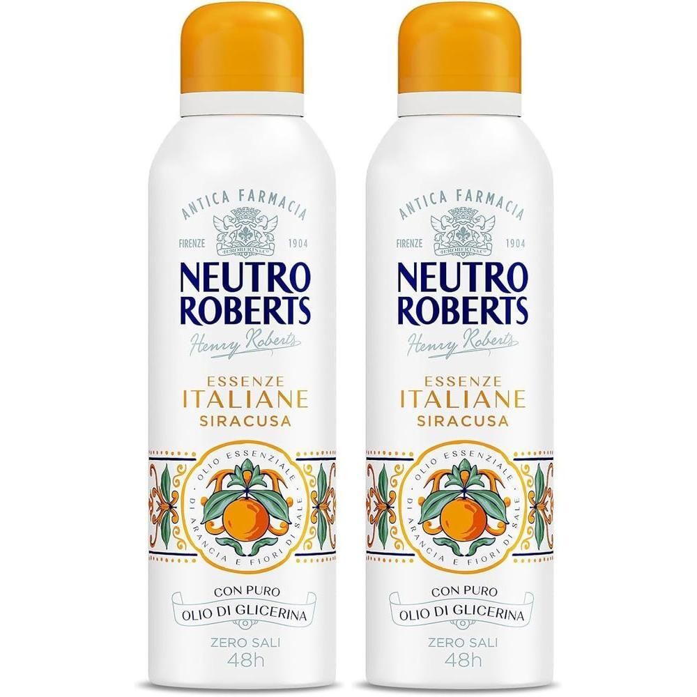 NEUTRO ROBERTS ESSENZE ITALIANE DEODORANTE SPRAY SIRACUSA 200ml 2x200