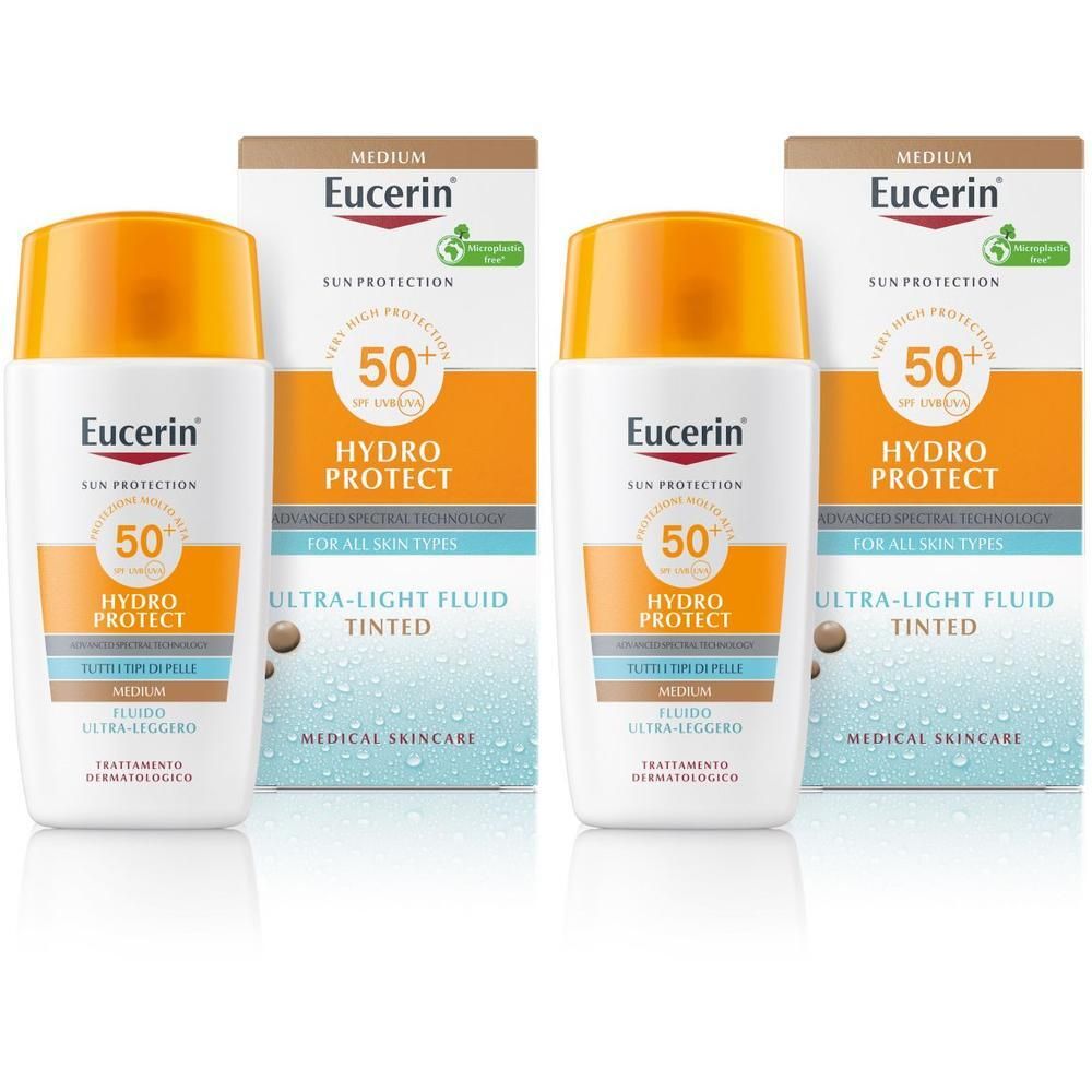 Eucerin Hydro Protect Fluido Ultra-Leggero Colorato SPF50+ Tonalità Me