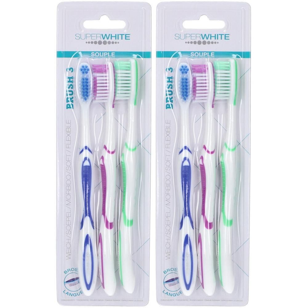 Superwhite Brush Spazzolino Soft 3 Pezzi 2x1 St