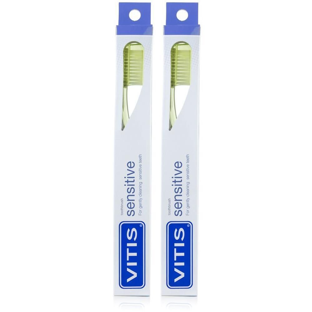 Vitis® Sensitive Spazzolino + Dentifricio da 15 ml 2x1 pz denti