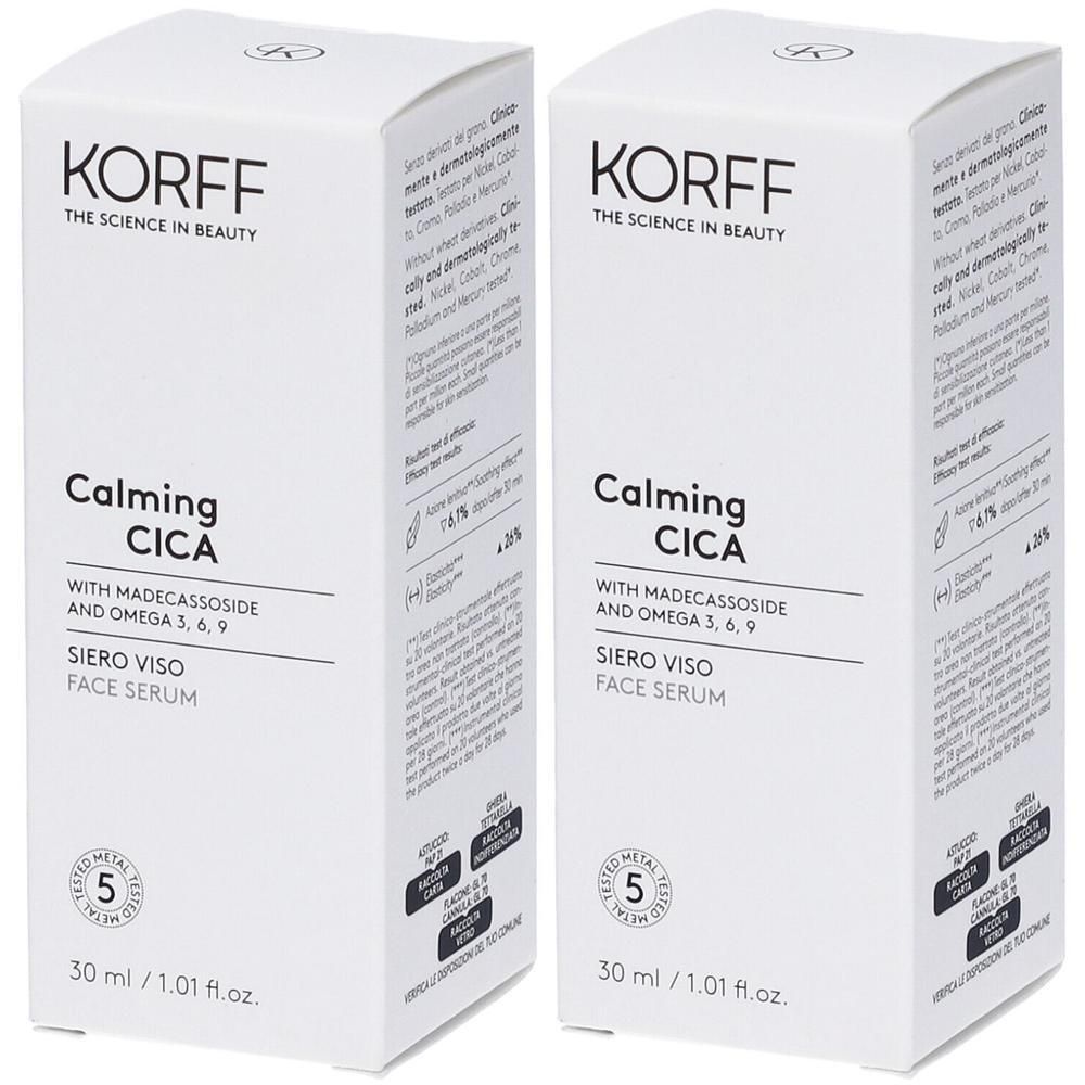 KORFF Calming Cica Siero Viso 2x30 ml