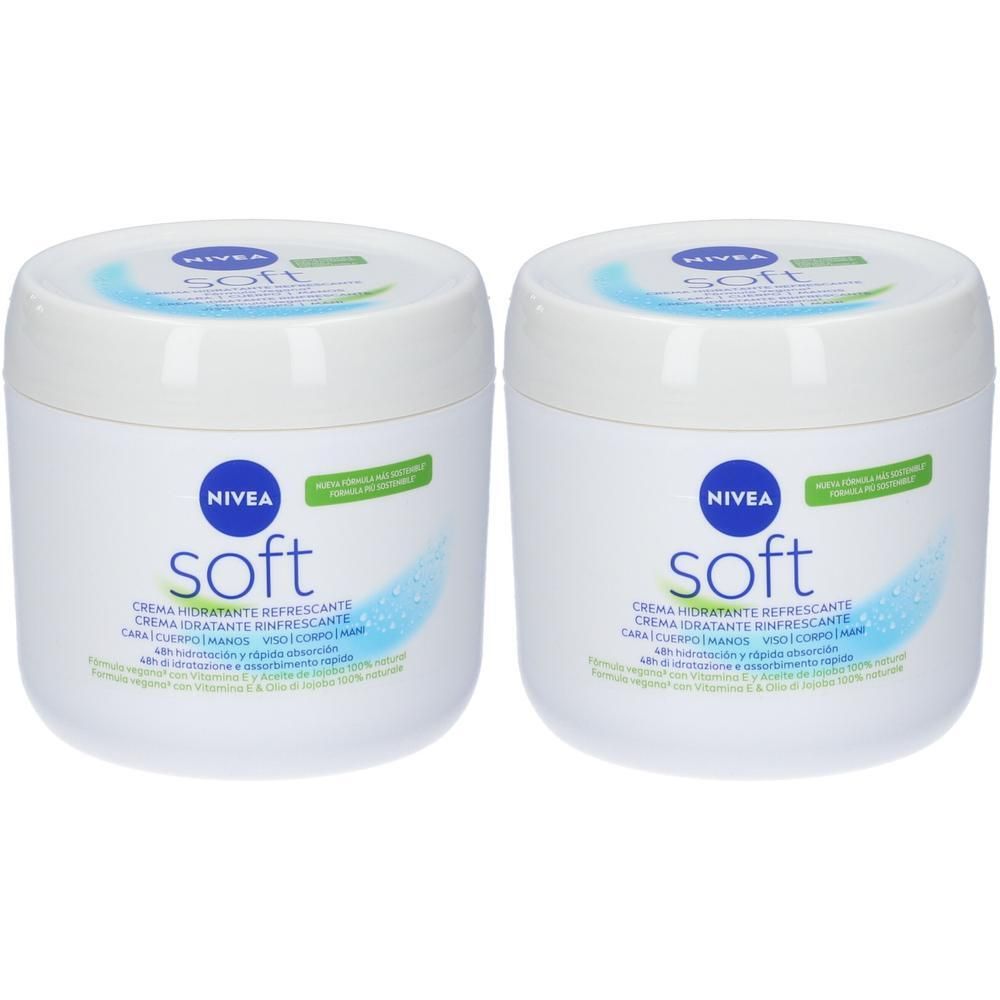 Nivea Soft Crema Idratante Rinfrescante 2x500 ml