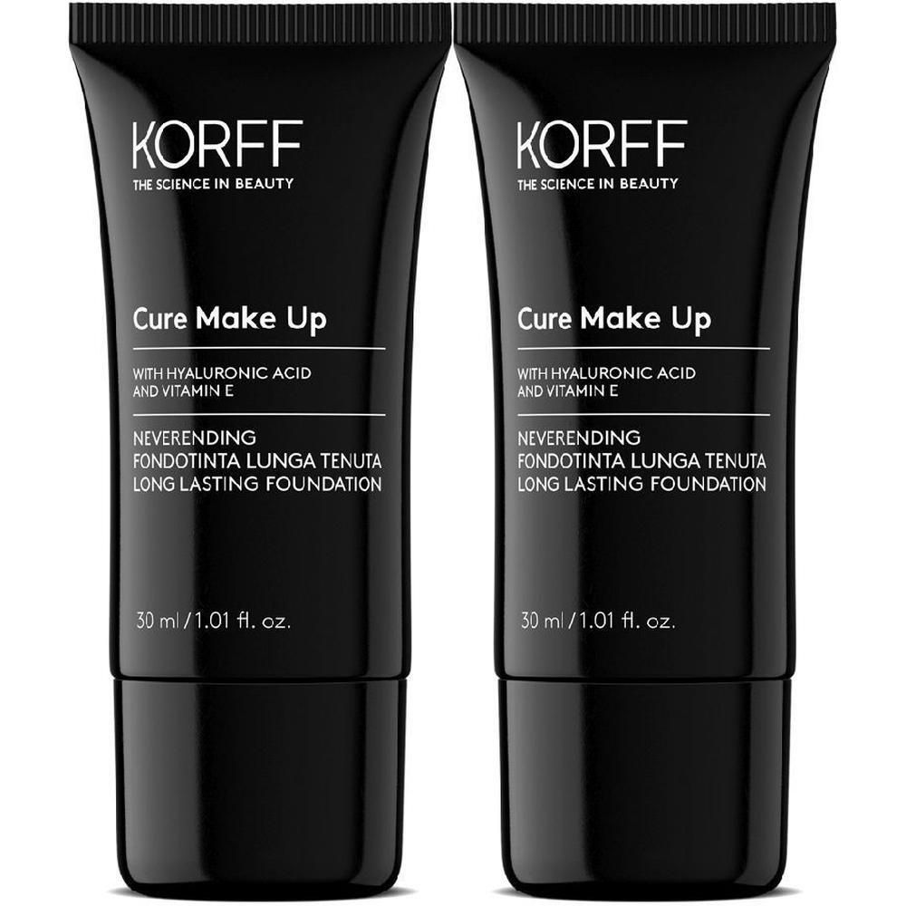KORFF Cure Make Up Neverending Fondotinta Lunga Tenuta 04 2x30 ml