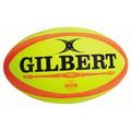 Gilbert Men's Omega Match Rugby Ball - Fluoro, Size 4