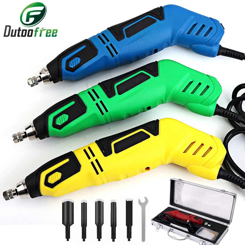220V 60W Holzbearbeitungs-Graviermaschine Elektrisches Schnitzmesser Kleine elektrische DIY-Werkzeuge für Wurzelschnitzerei und Tischlerei Image