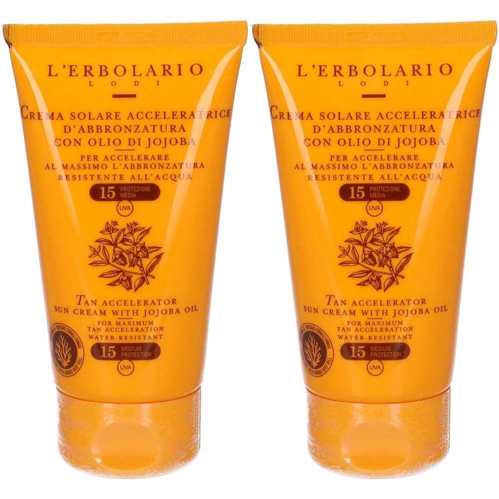 L`Erbolario Crema Solare Corpo Acceleratrice d'Abbronzatura SPF 15 2x7
