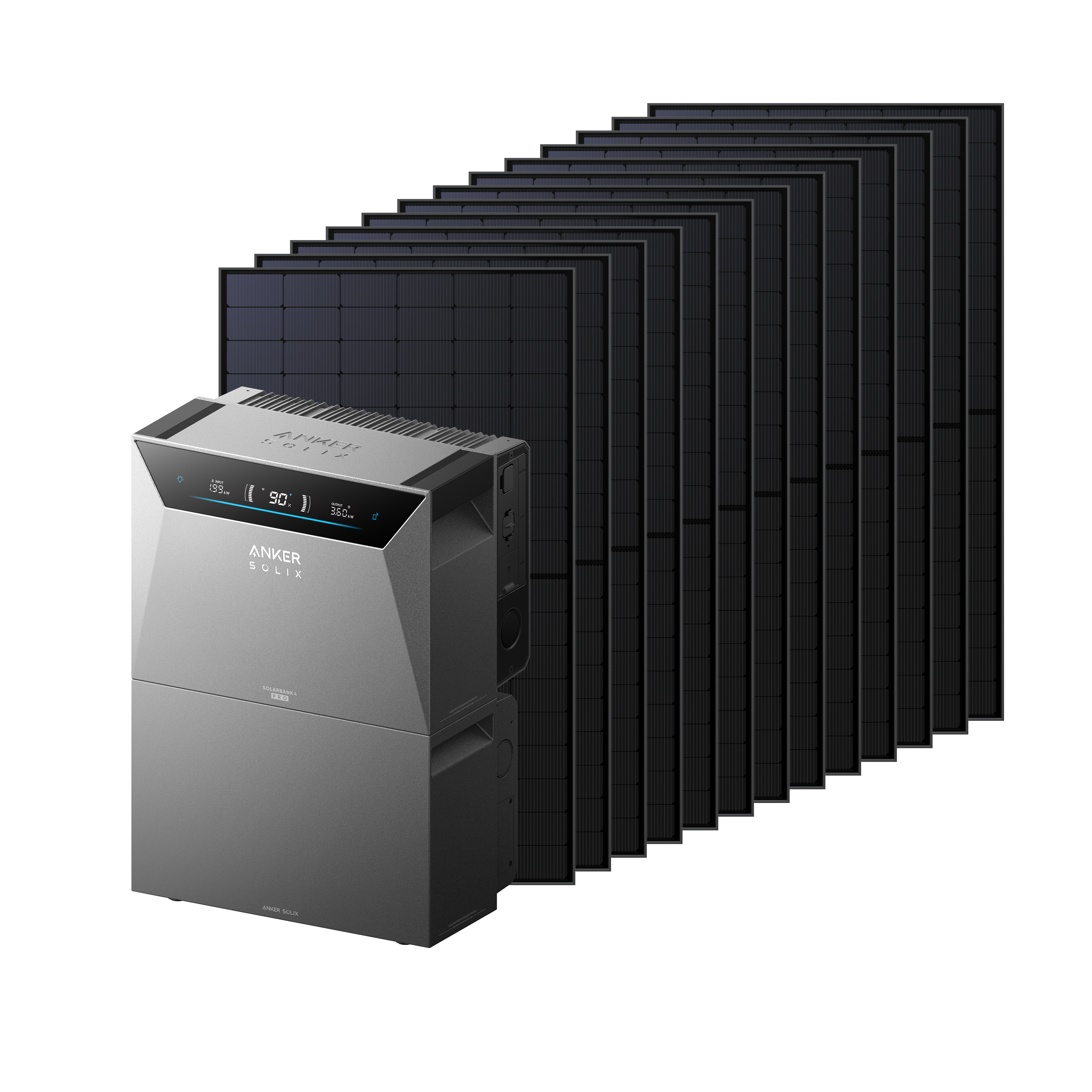 Anker SOLIX Solarbank 4 E5000 Pro + 6000Wp Bifaziales Solarmodul + 1× BP5000 Erweiterungsakku Image