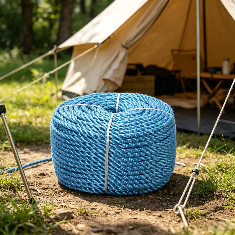 Gedrehter Polypropylen-Seil 12 mm 100 m Blau, geeignet für die Schiffsaufstiegshilfe Image