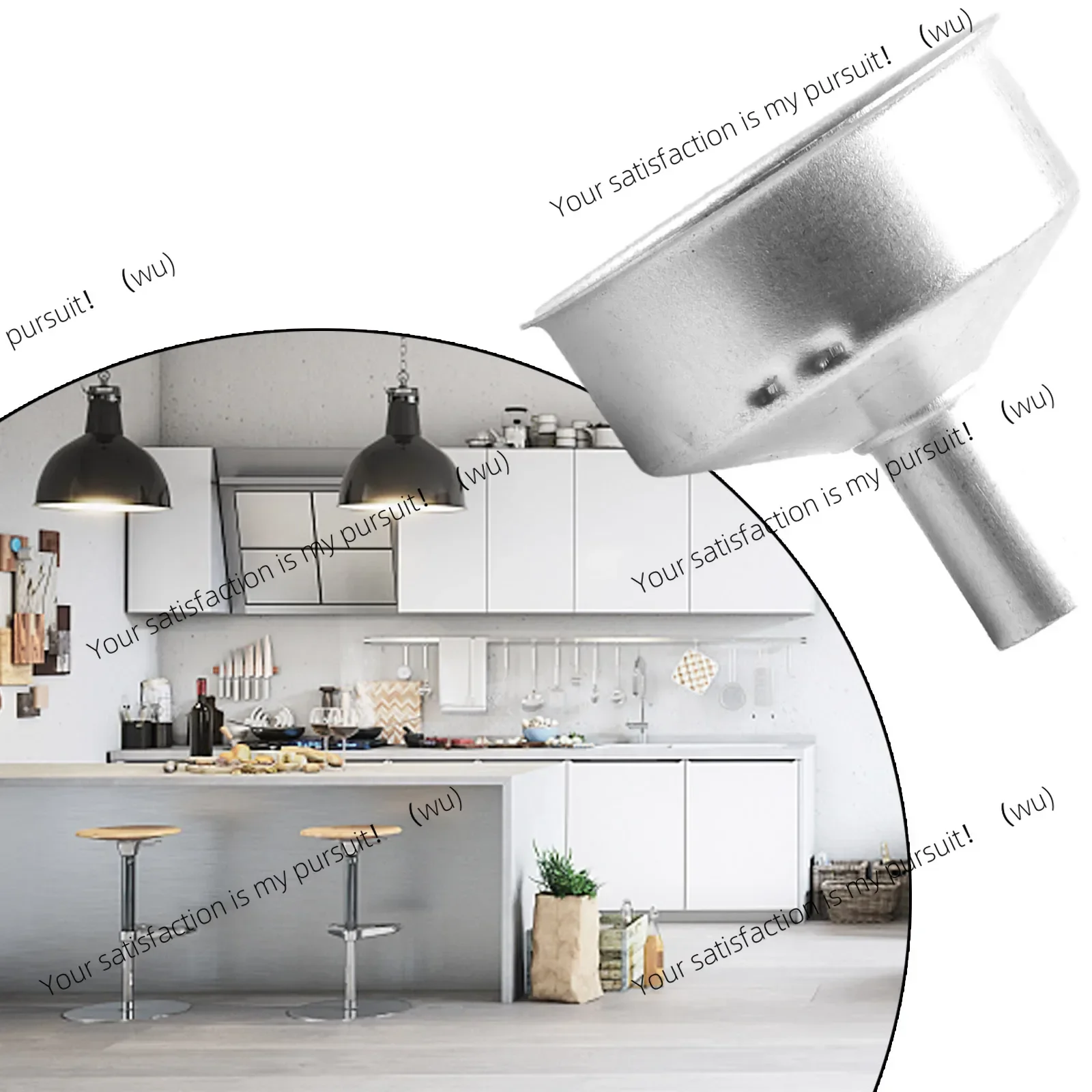 Filtre à entonnoir en aluminium de remplacement pour cafetière Moka, accessoires pour cafetière à expresso, cafetière Moka en aluminium pour cuisinière