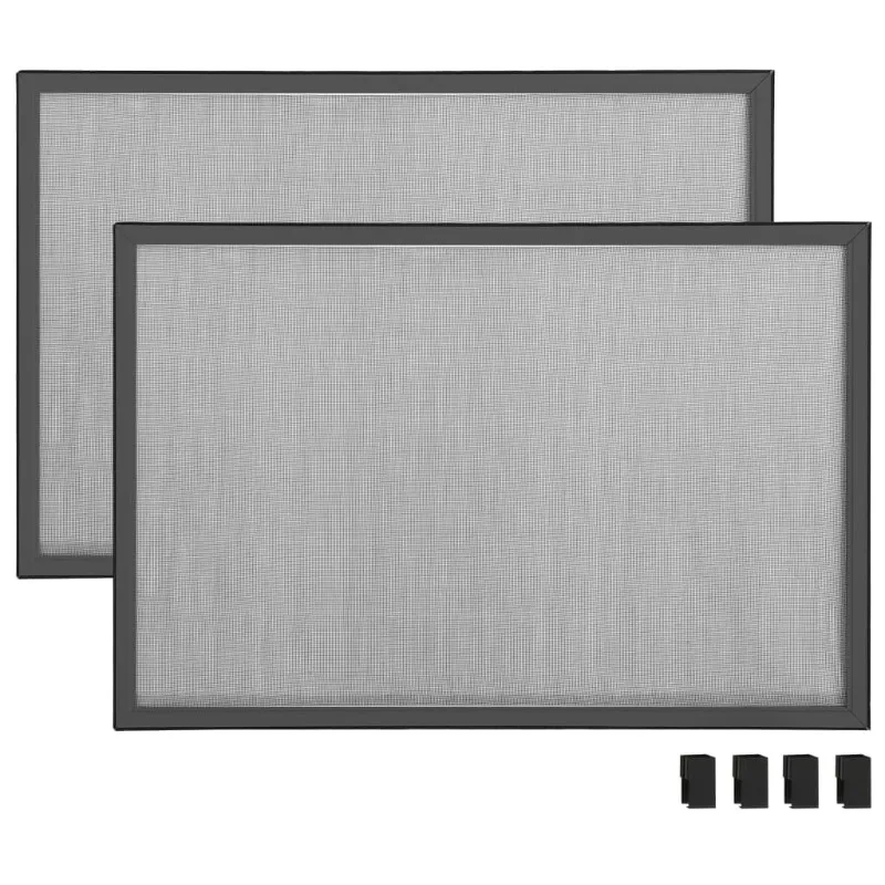 Ausziehbare Insektenschutzgitter in Anthrazit (100-193)x75cm, Aluminiumrahmen mit Glasfasernetz, Insektenschutz für Fenster mit Rolladen