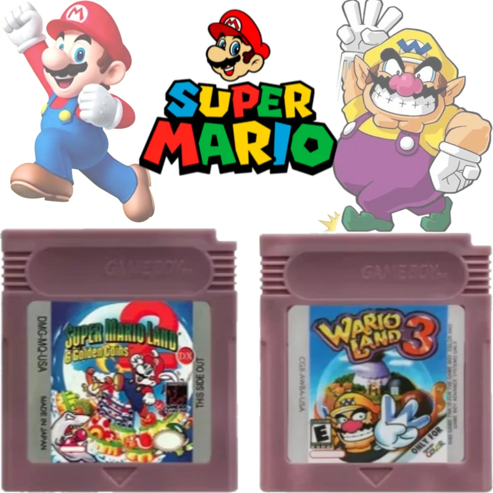 GBC 16 Bit Game Video Game Cartridge Console16 Bit Game Card Wario Land Donkey Kong Wario Land 2 Yoshi for GBC/GBA