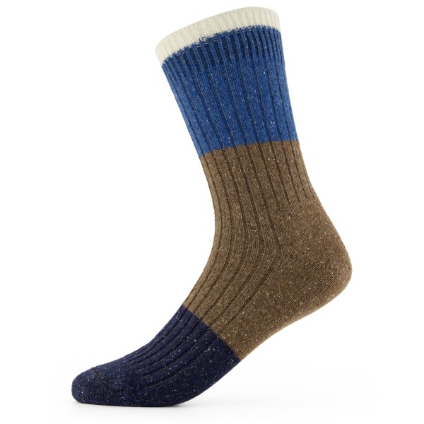 Alpacasocks&Co - Merino Block - Multifunktionssocken 42-45 | EU 42-45 braun/blau