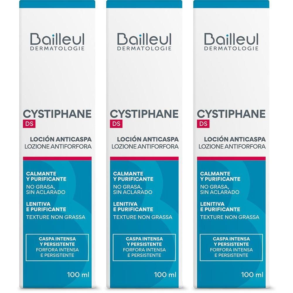 Cystiphane DS Lozione Antiforfora 3x100 ml Soluzione