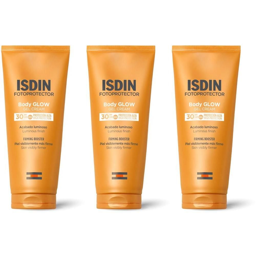 ISDIN Fotoprotector Body Glow SPF30 Protezione Solare Corpo 3x200 ml