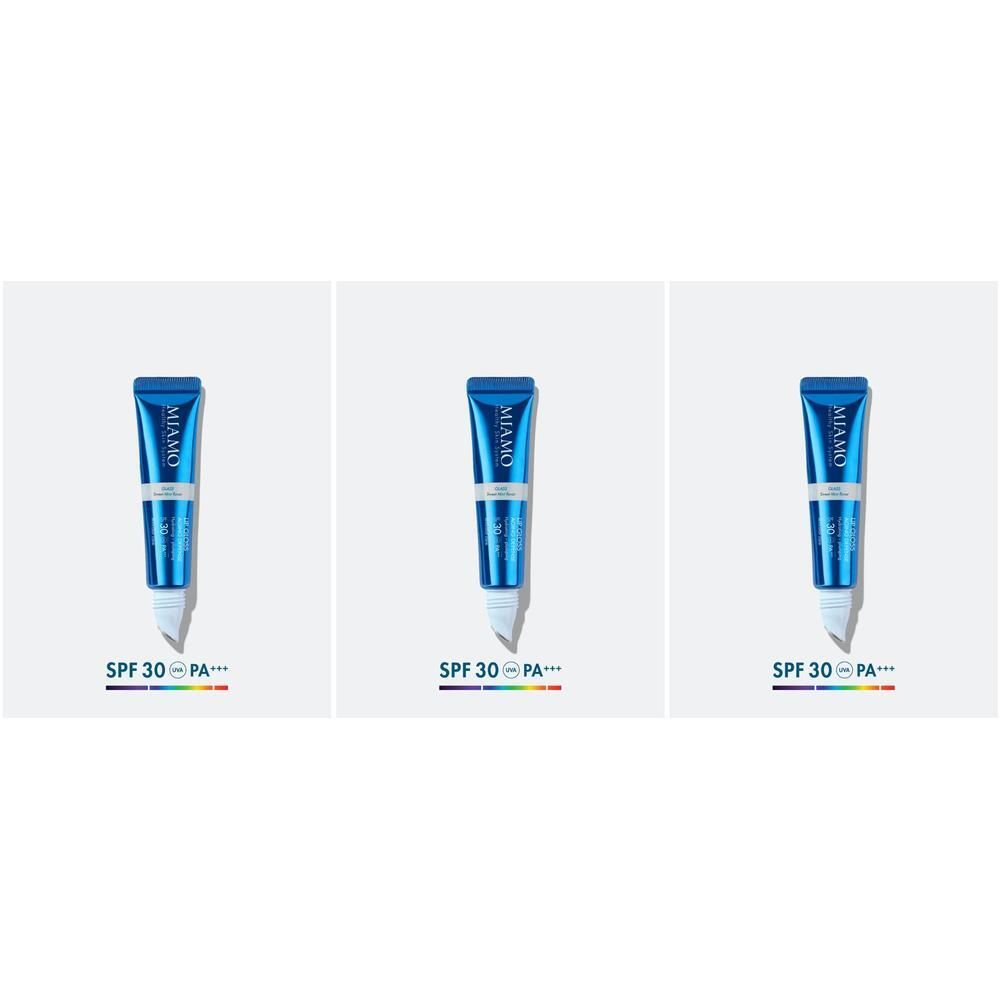 Miamo Lip Gloss Aging Defense SPF 30+ Tono Glass Gusto Menta 3x15 ml