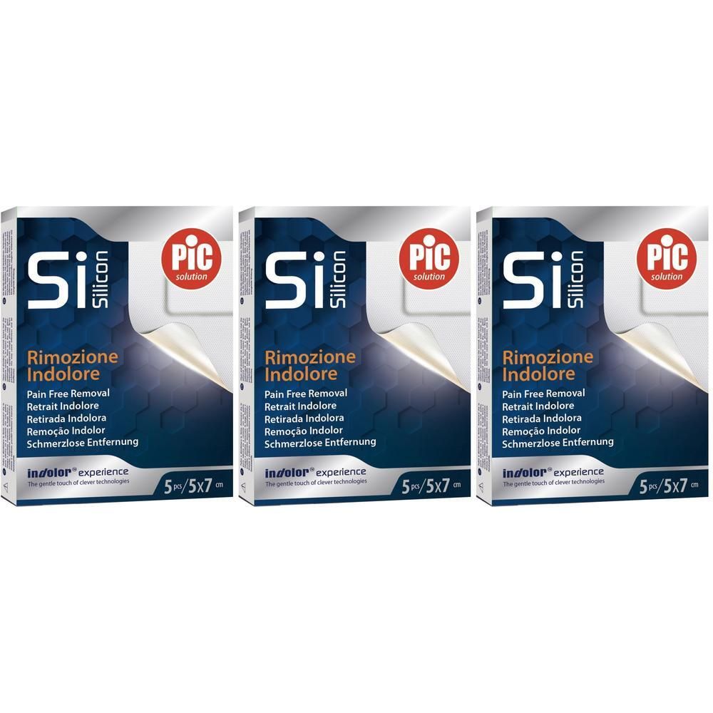 Cerotto Pic Postop Silicone 5X7 5 Pezzi 3x5 St