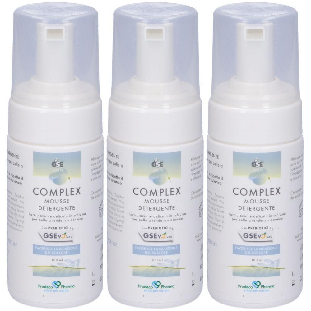 Gse Skin Complex Mousse Detergente Pelle A Tendenza Acneica 100 Ml 3x1