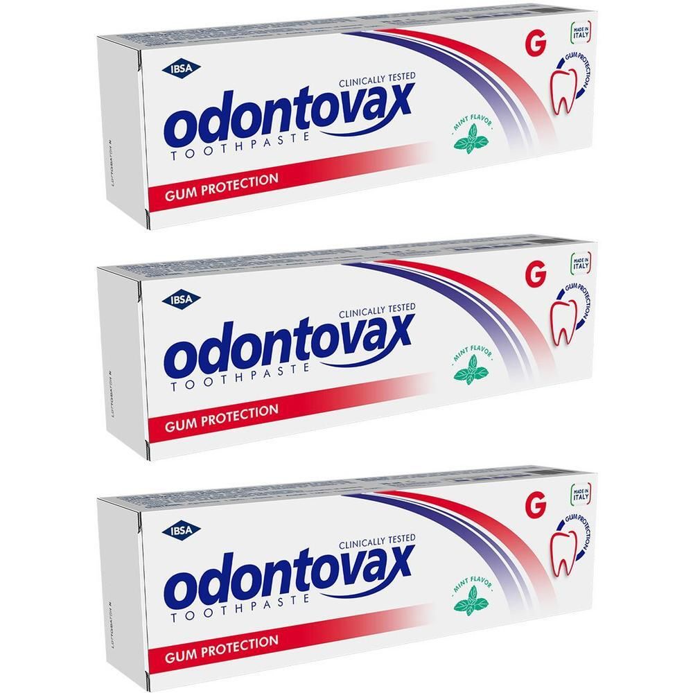 Odontovax G Dentifricio Protezione Gengive Igiene Orale 3x75 ml
