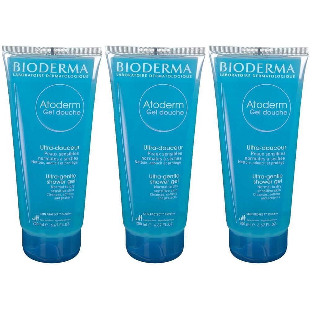 BIODERMA Atoderm Gel Douche Doccia Detergente Quotidiano 3x200 ml docc