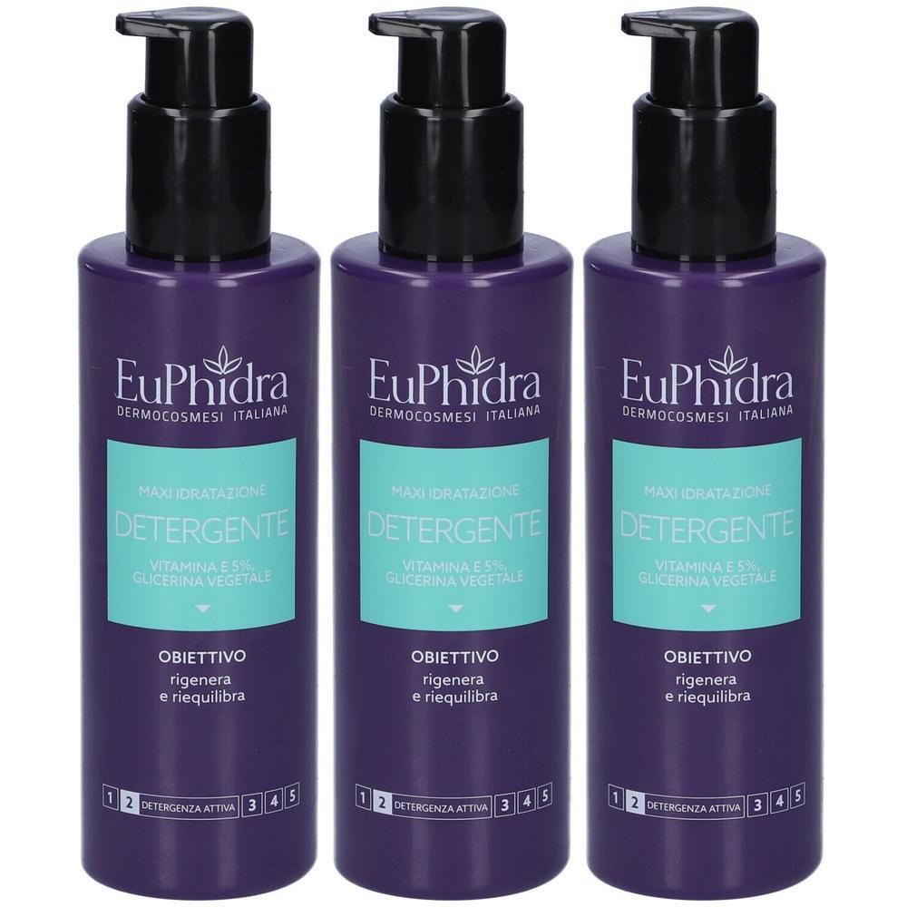 Euphidra Maxi Idratazione Detergente Vitamina E 3x200 ml