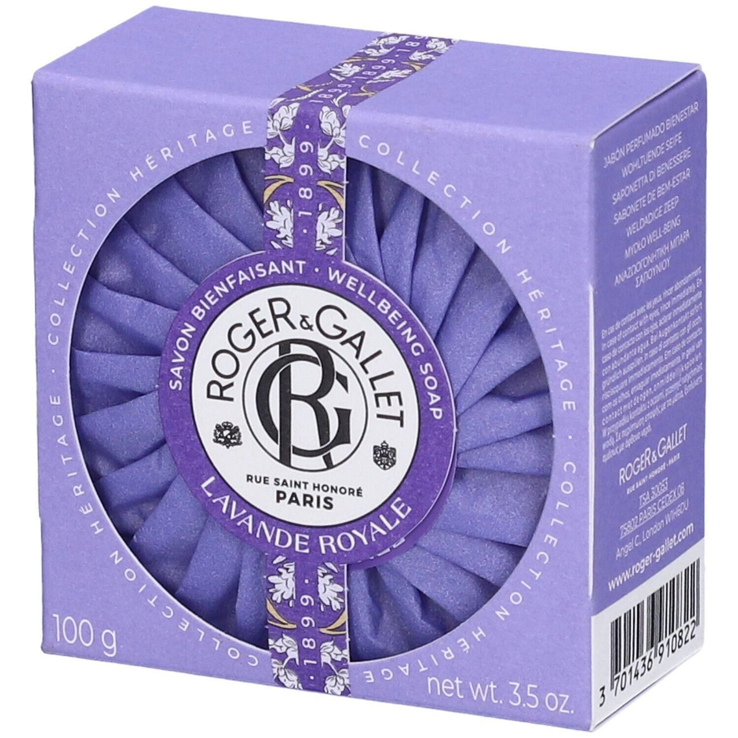 ROGER&GALLET Saponetta di Benessere Lavande Royale 4x100 g