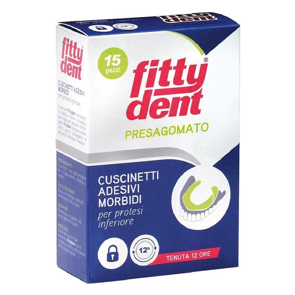Fittydent Cuscinetti Adesivi Morbidi Per Protesi Inferiore 4x15 pz Str
