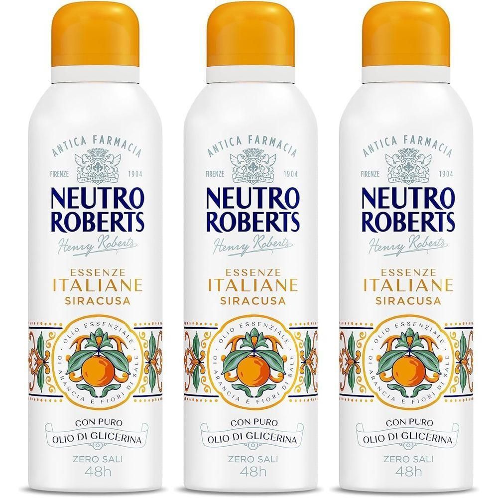 NEUTRO ROBERTS ESSENZE ITALIANE DEODORANTE SPRAY SIRACUSA 200ml 3x200