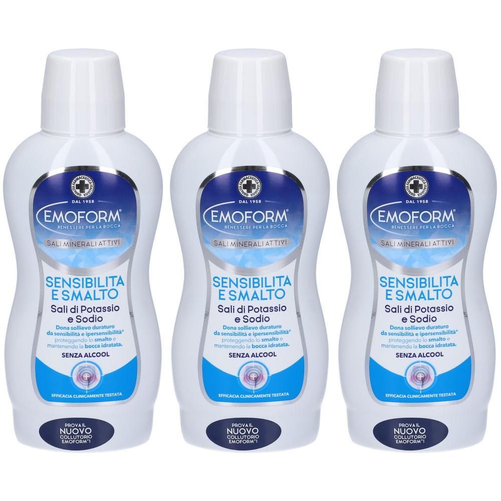Emoform Collutorio Sensibilità e Smalto 3x400 ml