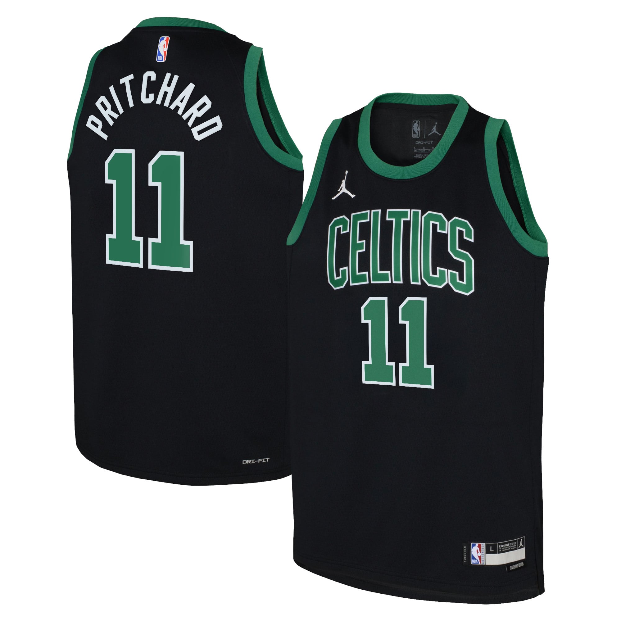 Maillot Swingman Jordan Brand Statement Edition 22 des Boston Celtics - Noir - Payton Pritchard - Enfant - unisexe Taille: M (10/12)