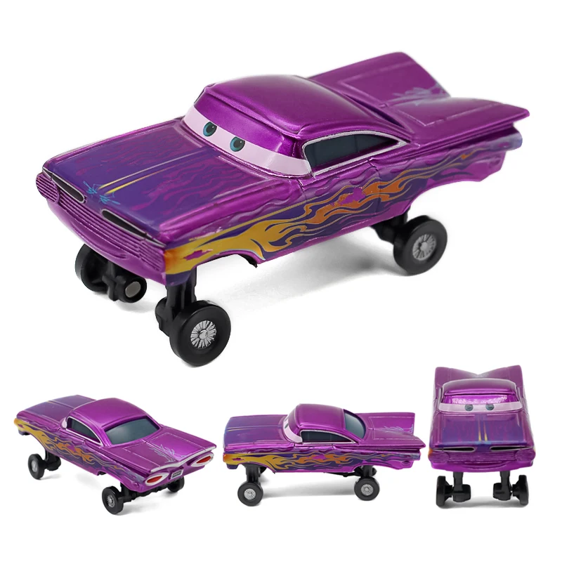 Disney Pixar Cars 2 Lightning McQueen High Foot Purple Ramone Model Car 1:55 Metal Die Casting Racing Car Children's Gifts Toys