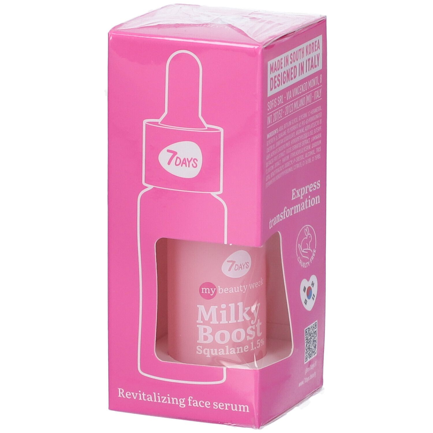 7Days My Beauty Week Milky Boost Squalane 1,5% Revitalizing Face Serum